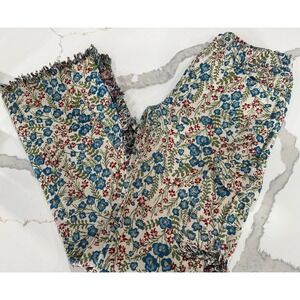 Rockstar Original Kids Floral Flare brocade fringe Pants Size 16‎